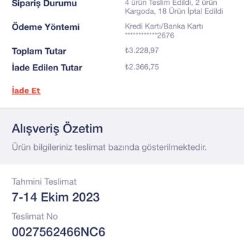 Penti.com'dan Sipariş Verdiğim Ürünler İptal Edildi Ve Mağdur Edildim