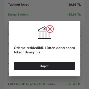 DeFacto Ödeme Almayı Reddediyor