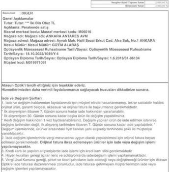 Atasun Optik Kurumsal Bir Mağaza Mı Gerçekten?