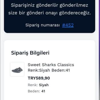 Sweet Sharks Satın Alıp Bedelini Ödediğimiz Ürünün Teslim Edilmemesi
