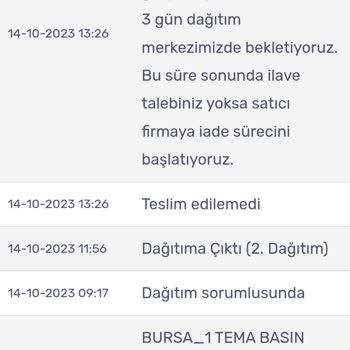 KARGOMsende Kargo Teslim Edilmemesi