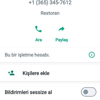 WhatsApp'dan Yurt Dişi Numara