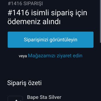 Wear Bape Tr Ayakkabı Siparişiyle İlgili Sorun