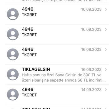 Tıkla Gelsin Reklam Mesajlarından Bıktım