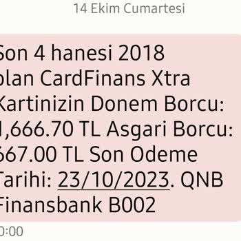 QNB Finansbank 6 Ay Kullandıracağı Nakit Avansı 2 Günde İstedi.