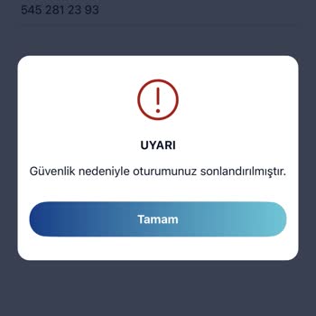 Paycell "güvenlik Nedeniyle Oturumunuz Sonlandırılmıştır"