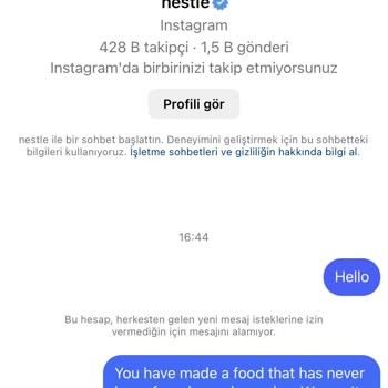 Nestle Hiçbir Yerde Olmayan Mama
