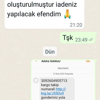 Butik Çizgi Ve Ykmz Giyimden İademizi Alamıyoruz