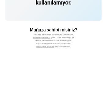 Shopify.com Tabanlı Arwen Watch'dan Aldığım Ürün Gelmedi.