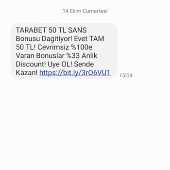Türk Telekom Bahis Sitelerinin Attığı Mesajlar