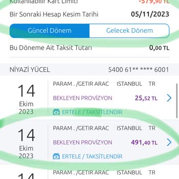 Yapı Kredi Bankası Provizyon Ödemesi Gerçekleşmiyor