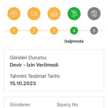 Bir Günde Kargo Firması Devir-izin Verilmedi Şeklinde Yazıyor
