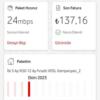 Vodafone Net Tarifeye Uygun Hız Verememe Problemi