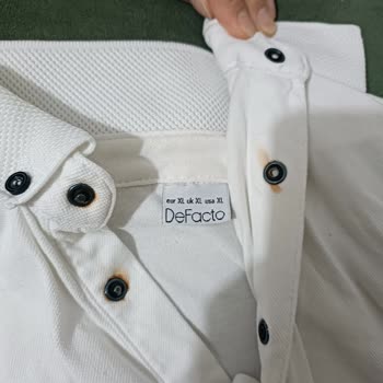 DeFacto Polo Yaka Düğmeleri Paslandı