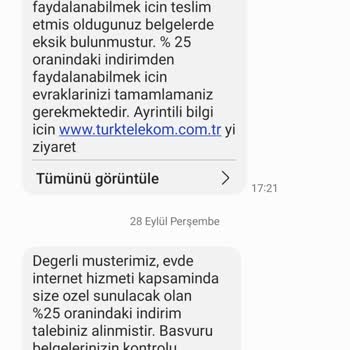 Türk Telekom Engelli İndirimini Yapmıyor.