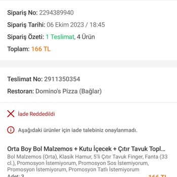 Trendyol Almadığım Yemeğin Parasını Ödetiyor
