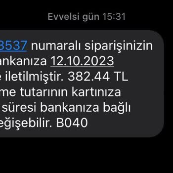 İninal Kart İade Parası Elime Ulaşmadı!