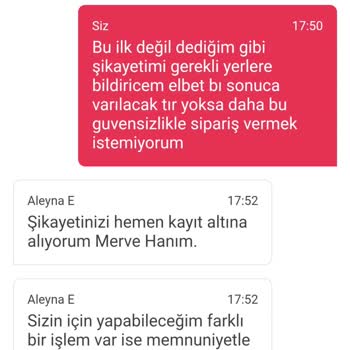 Yemek Sepeti Siparişimdeki Sorunlar