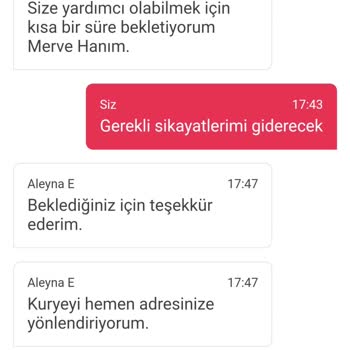 Yemek Sepeti Siparişimdeki Sorunlar