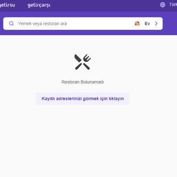 Getir/yemek Siteniz Açılmıyor