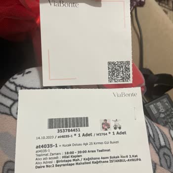 ÇiçekSepeti Nottaki Yarım QR Kod