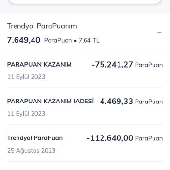QNB Finansbank Trendyol Parapuanımı Kalanını Kullandırmadan Silmiş