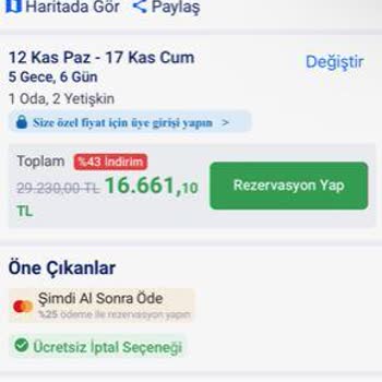 Jolly Tur Fiyat Farkı İademi Yapmıyor