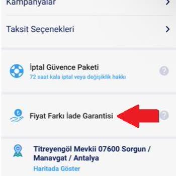 Jolly Tur Fiyat Farkı İademi Yapmıyor