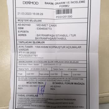 Derimod Sandalet Çok Kalitesiz