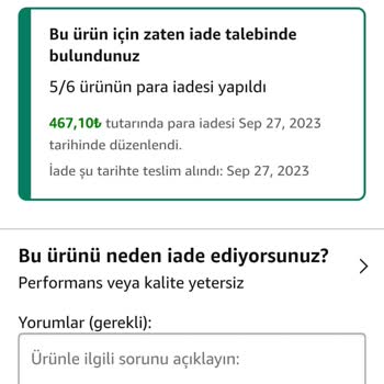 Amazon İade Tutarı Yatırılmadı
