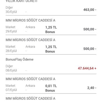 Garanti Bankası Bonus AMEX Kredi Kartı Aidatı