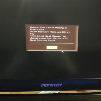 Monster Default Boot Devıce Missing Or Boot Failed