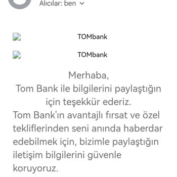 A101 Tom Bank Şikayet