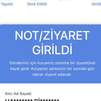 AGT Kurye (aynigunteslim.com) Kargom Teslim Edilmiyor