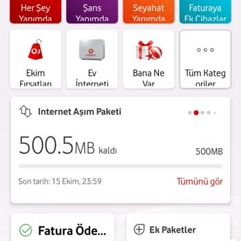 Vodafone Bilgim Dışında İnternet Paketi Tanımlamış Ve İptal Etmemiştir