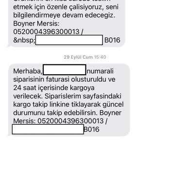 Boyner'den Verilen Siparişin Belirsiz Durumu Hakkında