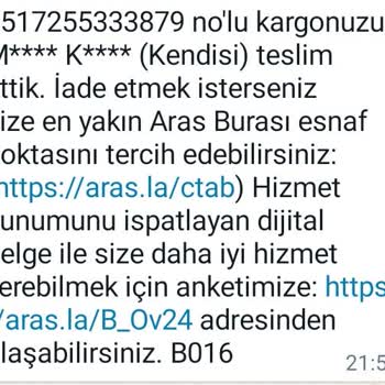 Aras Kargo Ağzı Açık Eksik Ve Kapının Önüne Bırakıp Gittiği Kargo