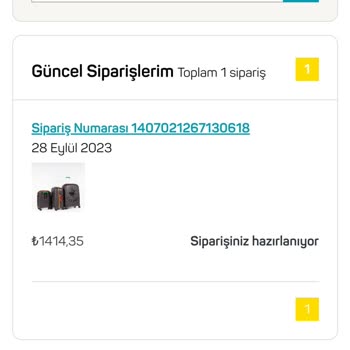 A101 Sitesinden Aldığım Valiz