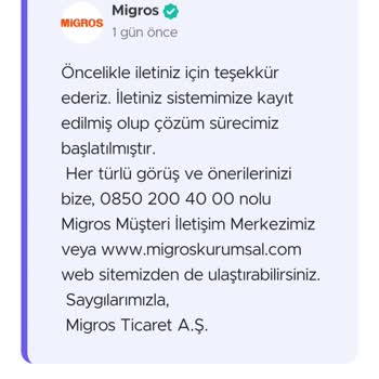 Migros Sanal Market Harcadıkça Kazan İndirimini Sildi