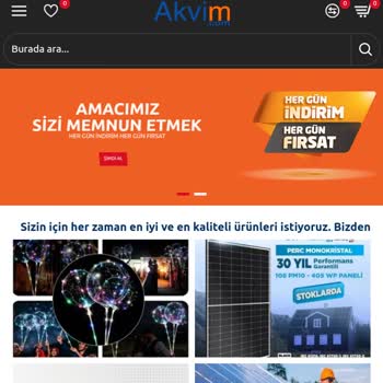 Akvim.com Defolu Ürün Gönderimi!