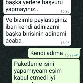 Instagram'da Evde Paketleme İşi Başvurusuyla İlgili Sorun