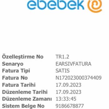 Ebebek Hakkım Olan Çeki Tanımlamıyor!