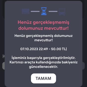 Kent Kart Param Çekilmesine Rağmen Karta Yatırılmadı