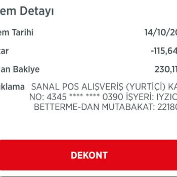Betterme Ücret İademi Yapsın İstiyorum!