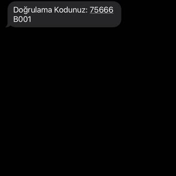 İstanbulkart Doğrulama Mesajı