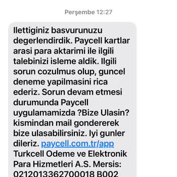 Paycell Bakiyemi Hiçbir Yerde Kullan-mıyorum.