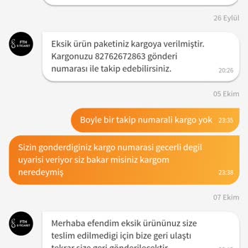Trendyol Ürünüm Eksik Geldi