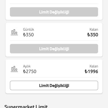 Vodafone Mobil Ödeme Limiti