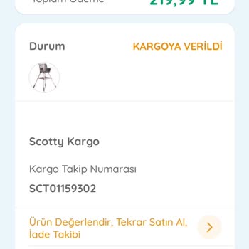 Ebebek Siparişim Habersiz Kargo İptali Yapıldı