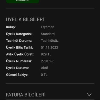 MACfit (Ankara) Temsilci İstek Üzerine Üyeliği İptal Etmedi.